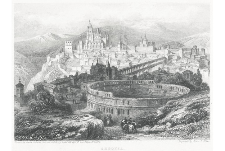 Segovia, Jennings, oceloryt, 1837