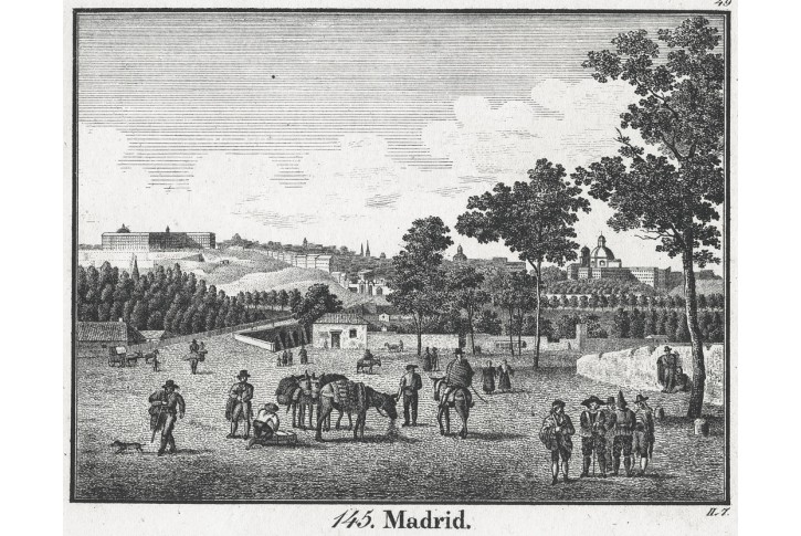 Madrid, Neue Bilder.., litografie , 1837