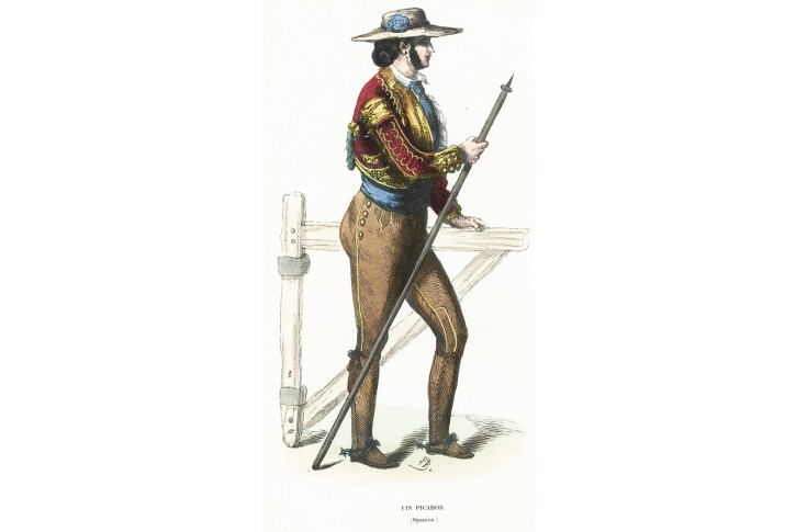 Picador, Wahlen, kolor. dřevoryt, 1847