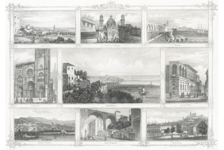 Genova, Lloyd, oceloryt, 1850