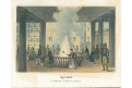 Karlovy Vary vřídlo, Sandmann, kolor. litogr, 1846
