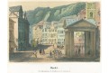 Karlovy Vary Markt, Sandmann, kolor. litogr, 1846