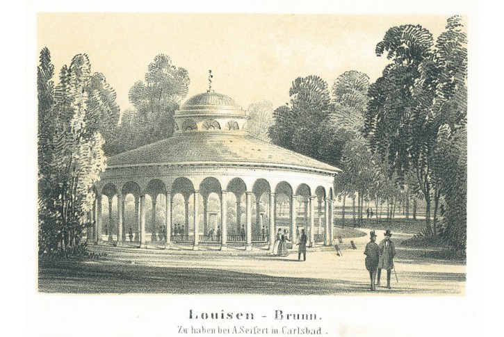 Františkovy lázně Louisen, litografie, (1860)