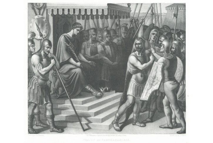 Trajan a Parthamasiris, akvatita, (1840)