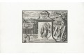 12 měsíců alegorie, 12 listů, mědiryty, 1704
