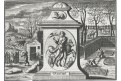 12 měsíců alegorie, 12 listů, mědiryty, 1704