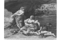 Opilý Lot a jeho dcery, Vosterman, mědiryt, 1660