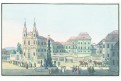Duchcov náměstí, kolor. lept, (1800)