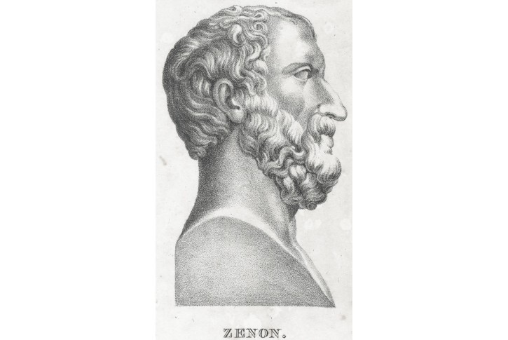 Zenon, litografie, (1830)