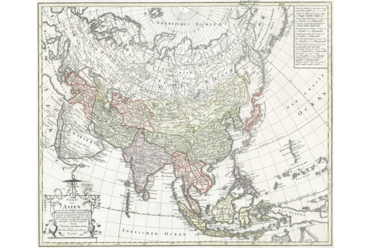 Homann Erben.: Asien, kolor. mědiryt, 1793