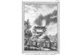 Cejlon spalování mrtvých, Scwabe, mědiryt, (1760)