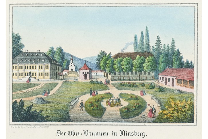 Flinsberg Swieradow Zdroj,  litografie, (1830)