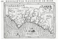 Valencia, Bertius - Hondius, mědiryt, 1616