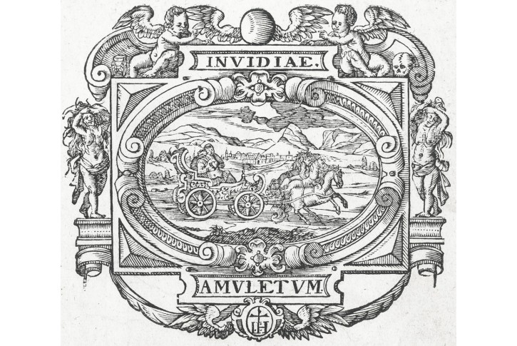 Invidiae Amuletum, dřevořez, 17 stol