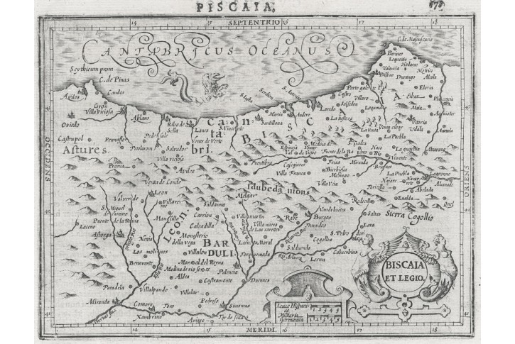 Biscaia , Mercator -Hondius, mědiryt, 1621