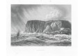 Nordcap Norsko, Meyer, oceloryt, (1840)