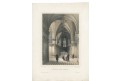 Amboise kaple interier, kolor. litografie, 1861