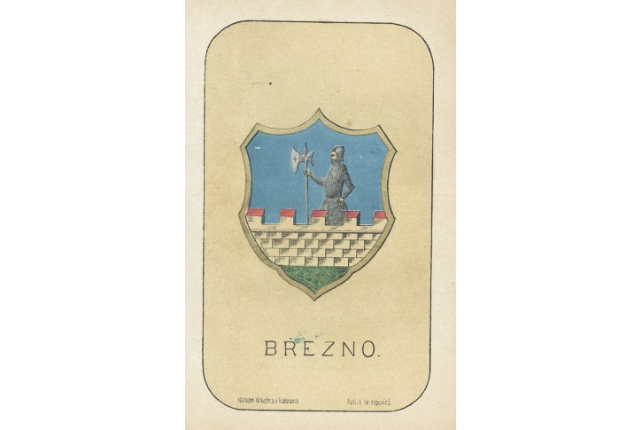 Březno, chromolitografie, 1880