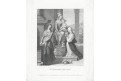 Sv. Kateřina Sienská, dle Raffaela, mědiryt, 1835