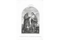 Sv. Jeroným a Jan Křtitel, mědiryt, 1835