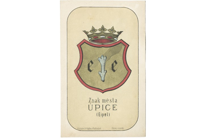 Úpice, chromolitografie, 1880