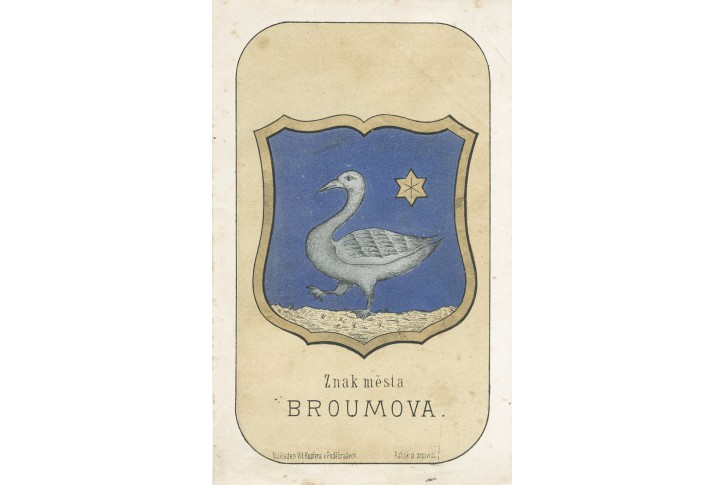 Broumov, chromolitografie, 1880