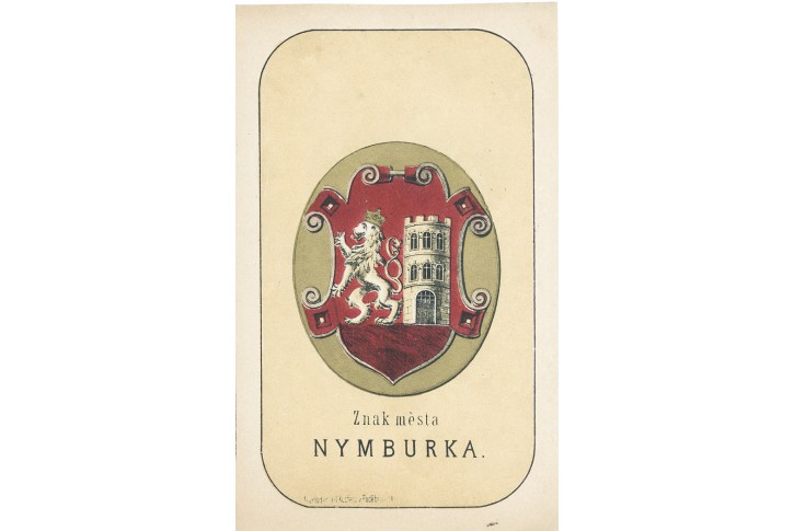 Nymburk, chromolitografie, 1880