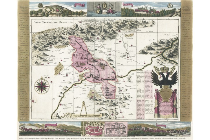 Schenck P.:  Toeplitz, kolor. mědiryt, 1757