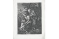 Svatá rodina  podle Rafaela, oceloryt, (1850)