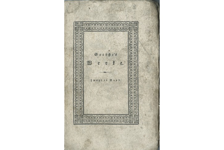 Goethe : Gedichte II., Wien, 1816