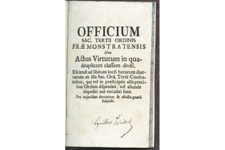 Officium tertii ordinis Praemonstratensis, (1780)