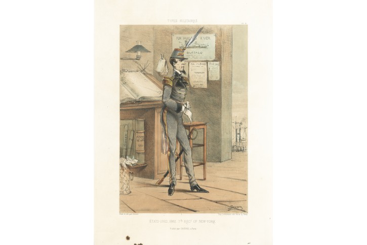 USA 1862, Renard, kolor. litografie, 1864