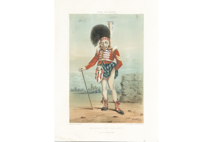 Anglie 1862, Renard, kolor. litografie, 1864