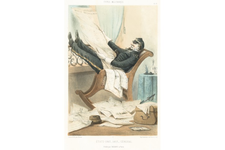 USA 1863, Renard, kolor. litografie, 1864