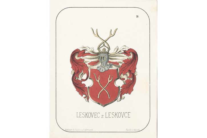 Leskovec z Leskovce, chromolitografie, 1880