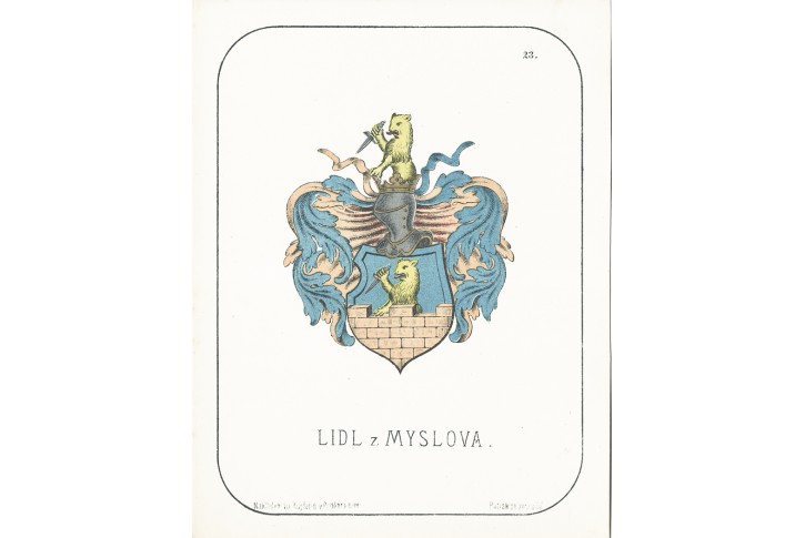 Lidl z Myslova, chromolitografie, 1880