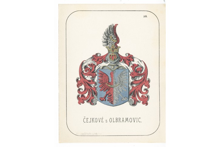 Čejkové z Olbramovic, chromolitografie, 1880