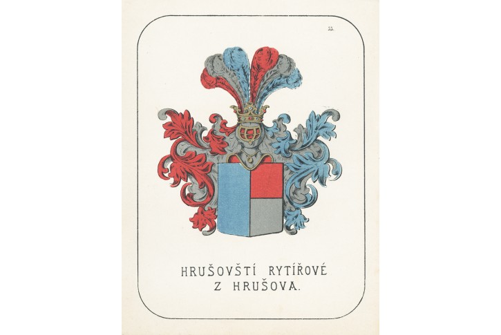 Hrušovští z Hrušova, chromolitografie, 1880