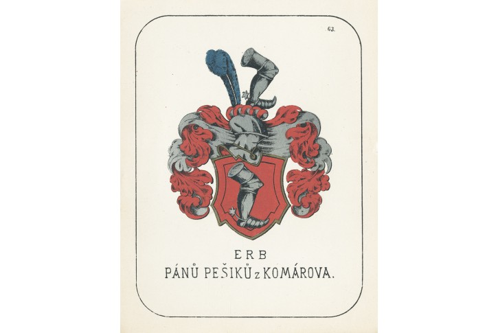 Pešikovi z Komárova, chromolitografie, 1880