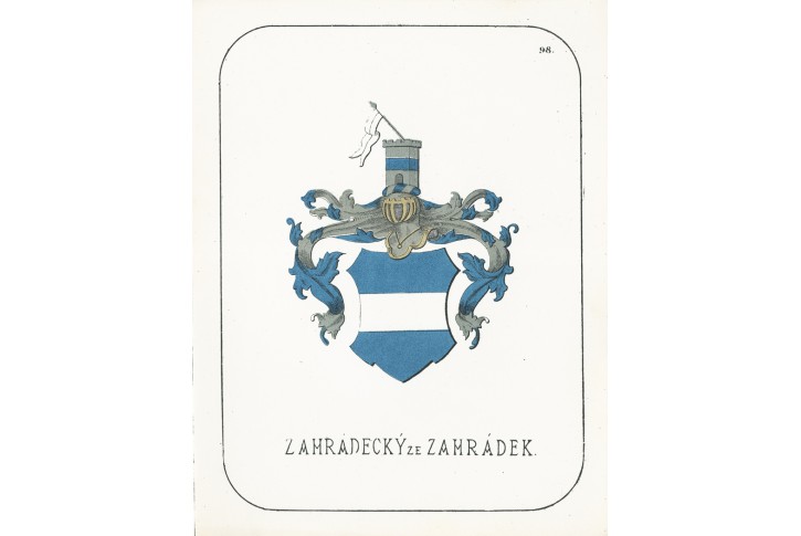 Zahrádecký ze Zahrádek, chromolitografie, 1880