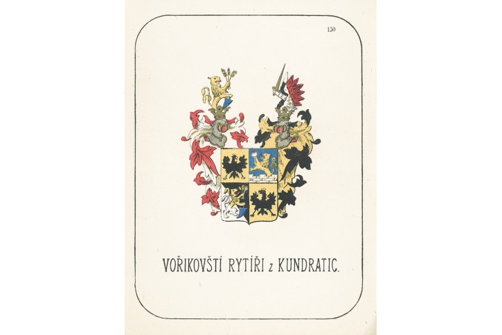 Vořikovští z Kundratic, chromolitografie, 1880