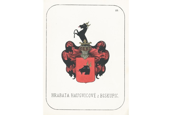 Haugvicové z Biskupic, chromolitografie, 1880