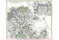 Homann J.B.: Kraj Přerovský  sever, mědiryt, 1720