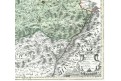 Homann J.B.: Kraj Přerovský  jih, mědiryt, 1720