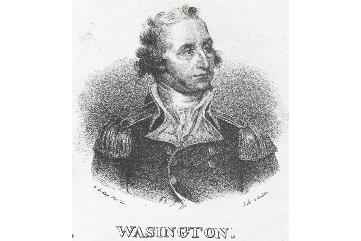 Washington G., litografie , 1828