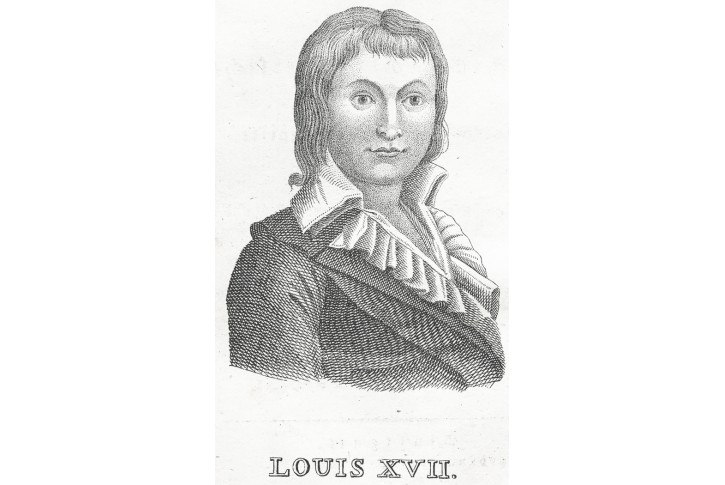 Ludvík XVII., litografie , 1828