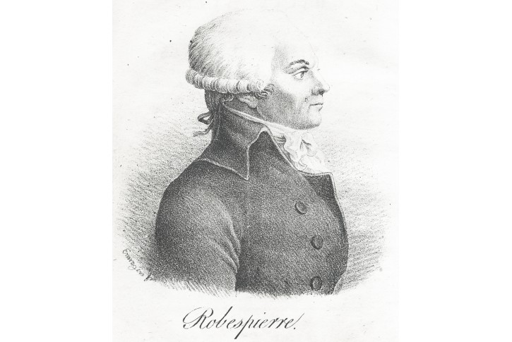 Robespiere, litografie , 1828