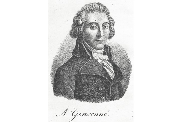 Gensonné, litografie , 1828
