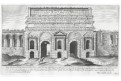 Sadeler Egidius : Řím Porta Maggiore, mědiryt 1660