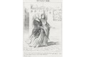 Daumier, Quand des femmes, litografie, 1852